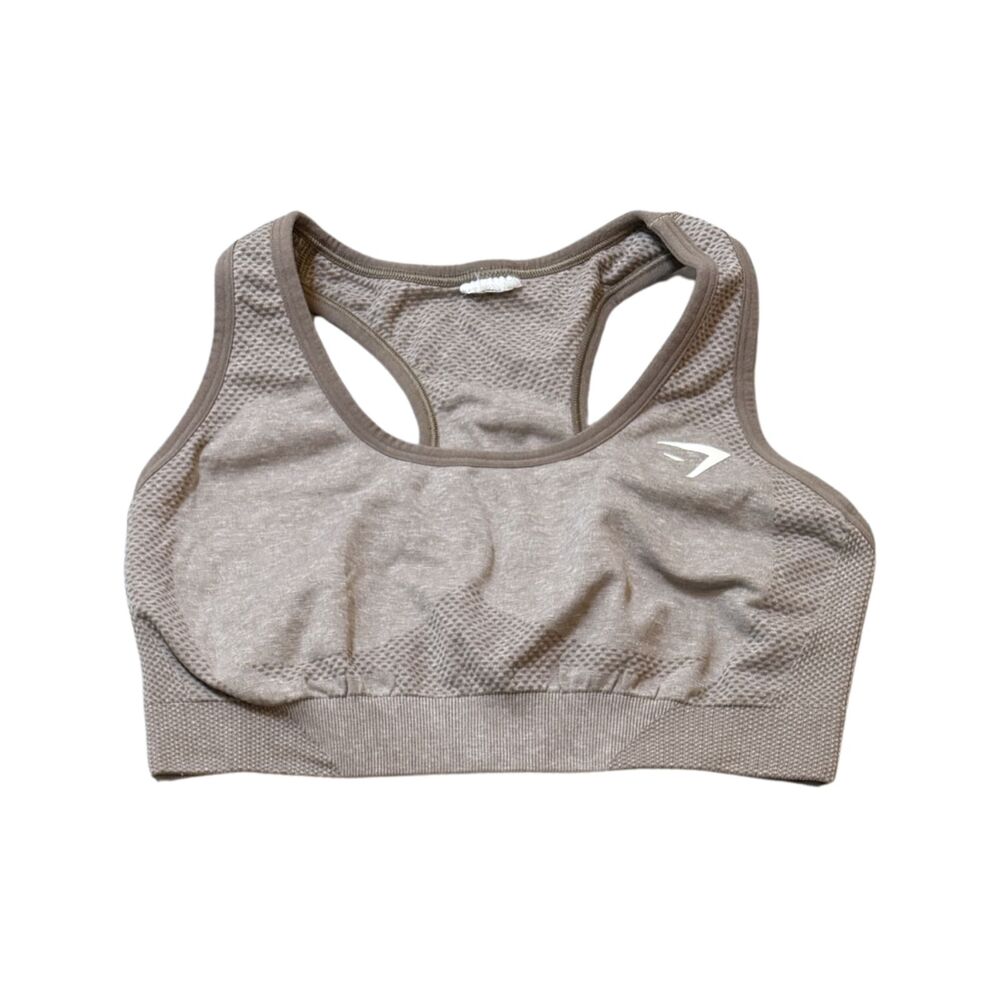 Gymshark Tan Sports Bra No Padding Size XS